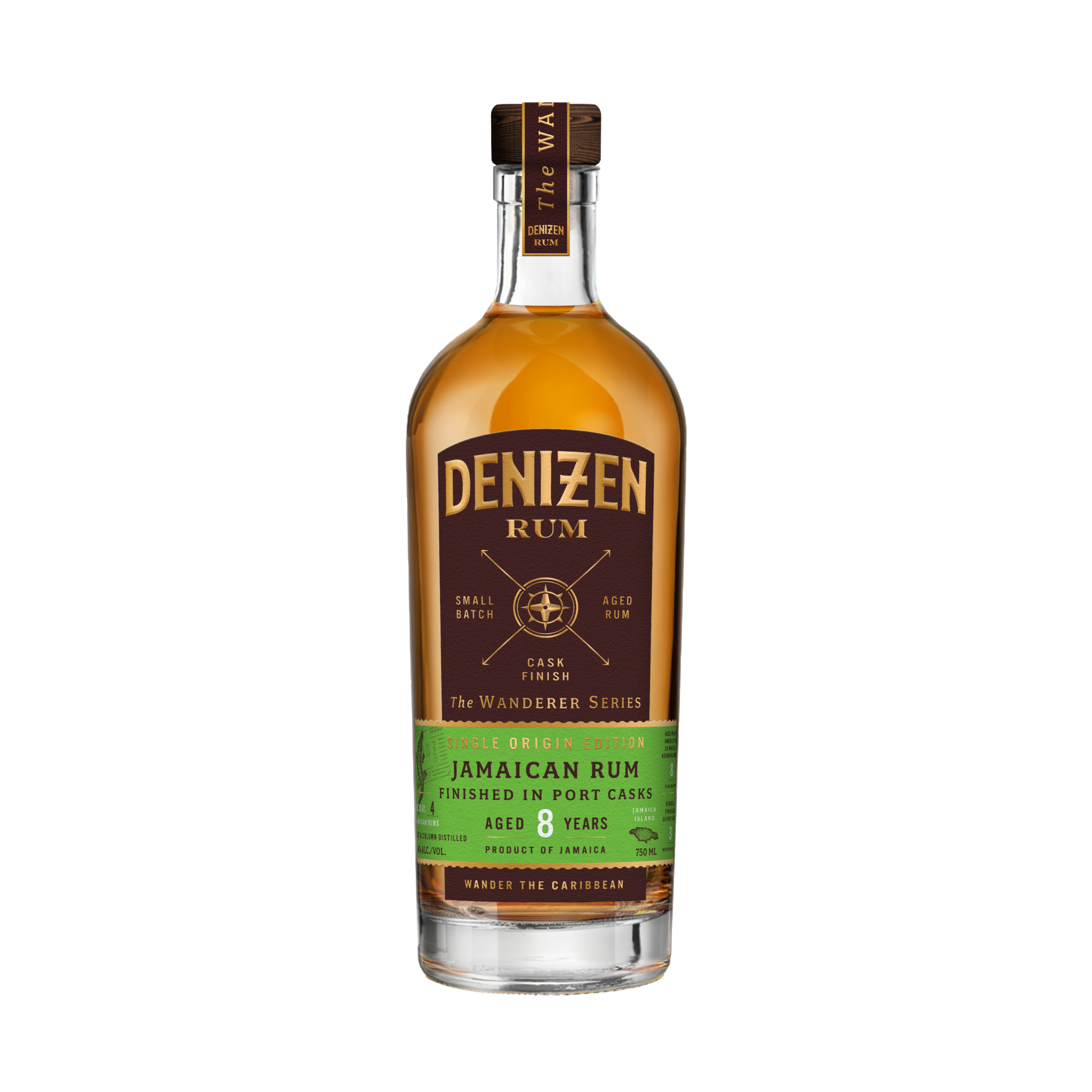 Denizen the Wanderer Series: Jamaican 8 YO Port Finish Rum