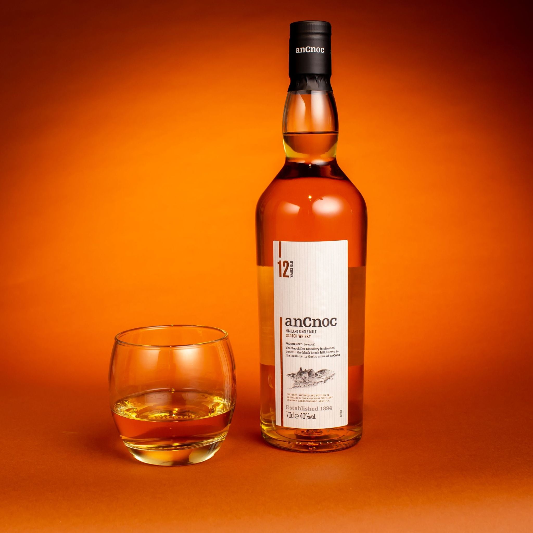 AnCnoc 12 Year Old Highland Single Malt Scotch