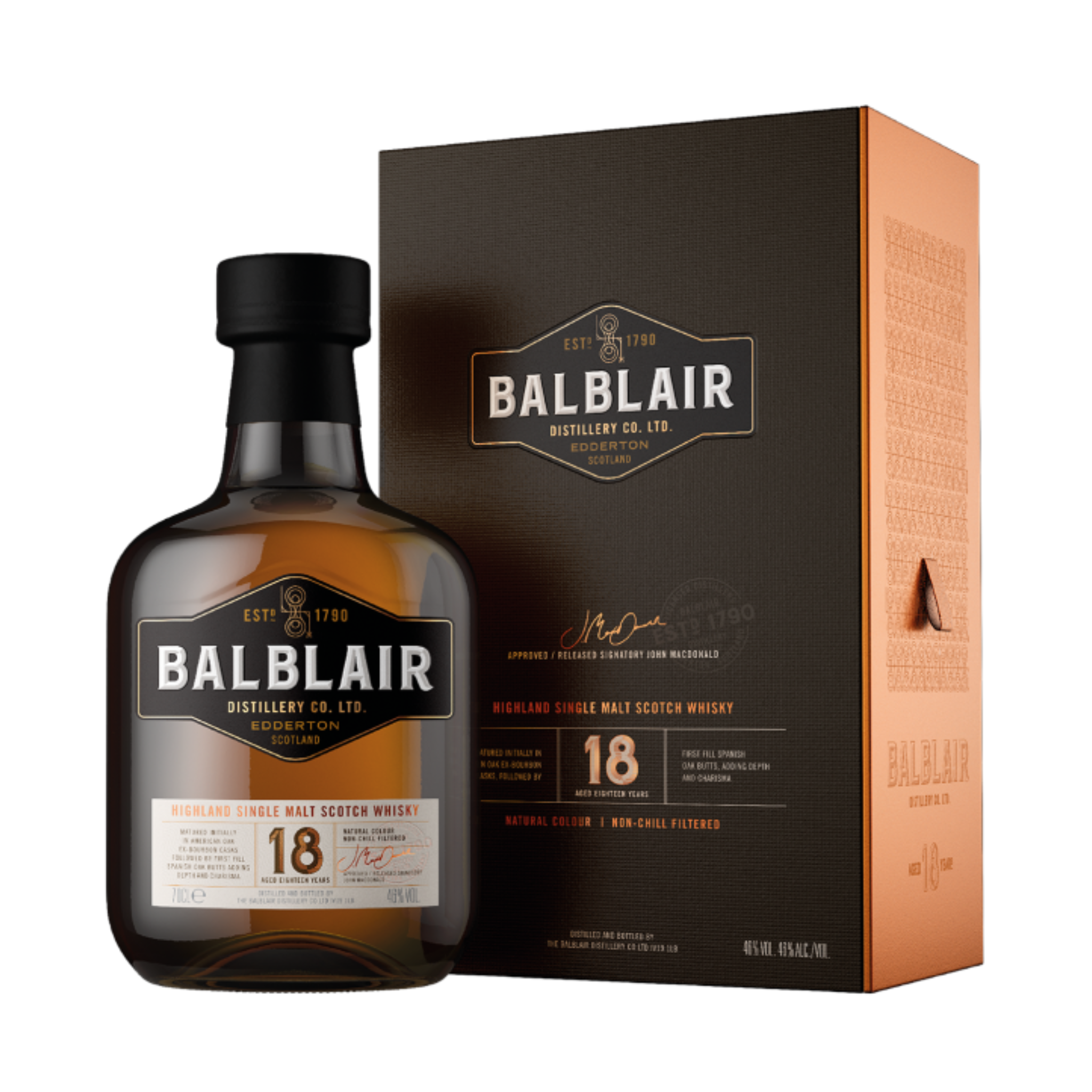 Balblair 18 Year Old Single Malt Scotch Whisky