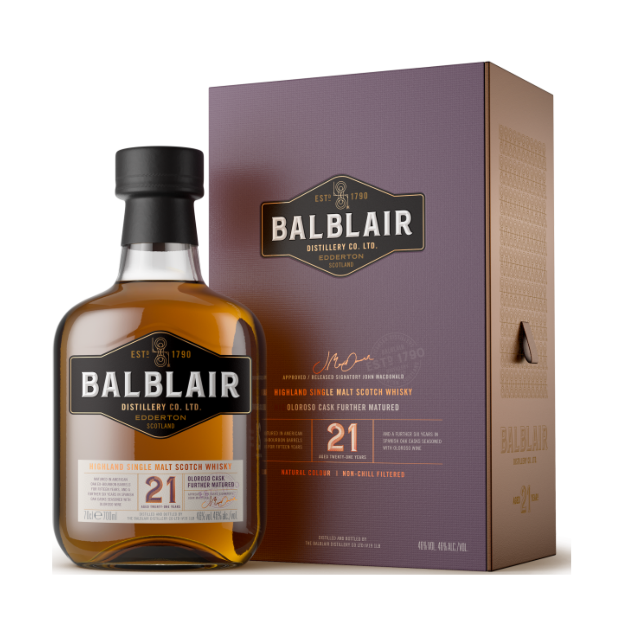 Balblair 21 Year Old Single Malt Scotch Whisky