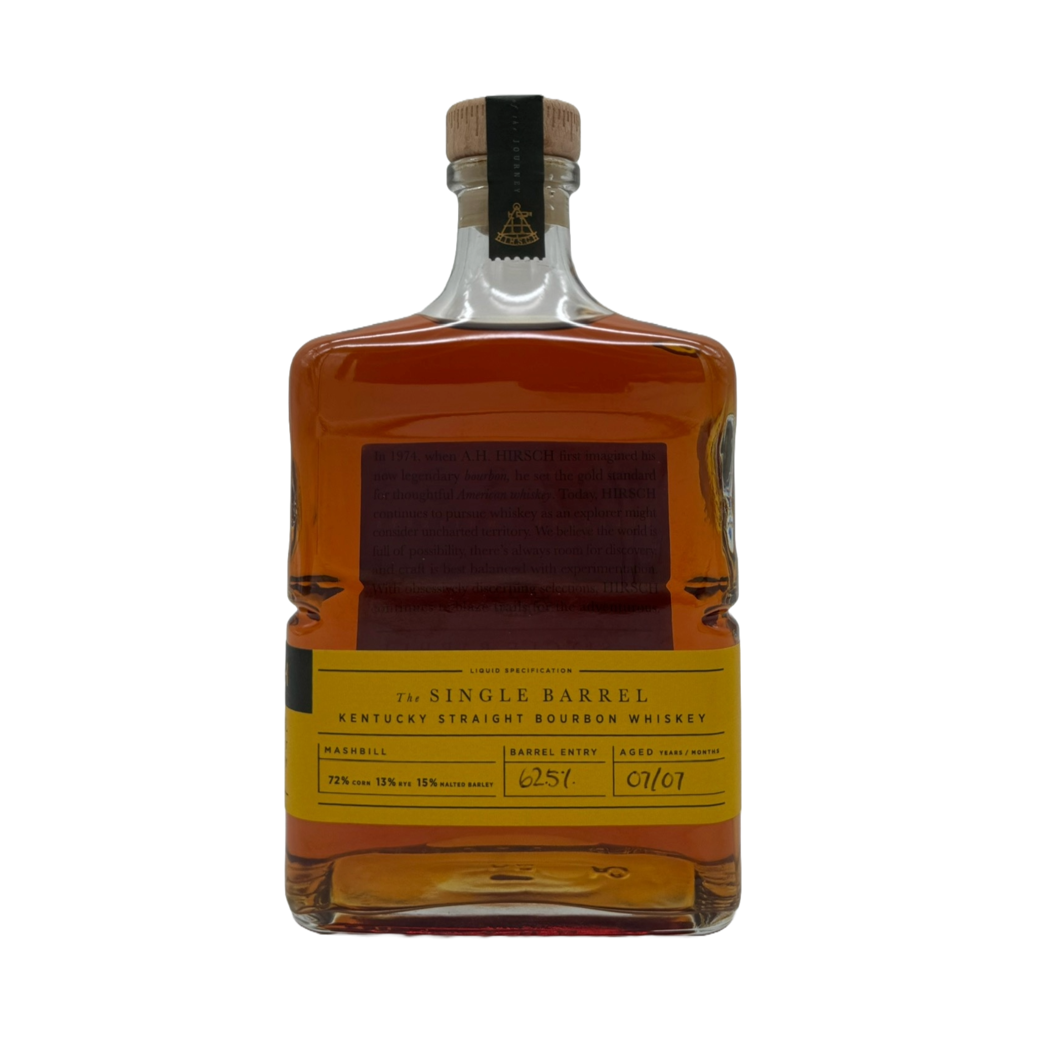 Hirsch The Single Barrel Double Oak Whiskey
