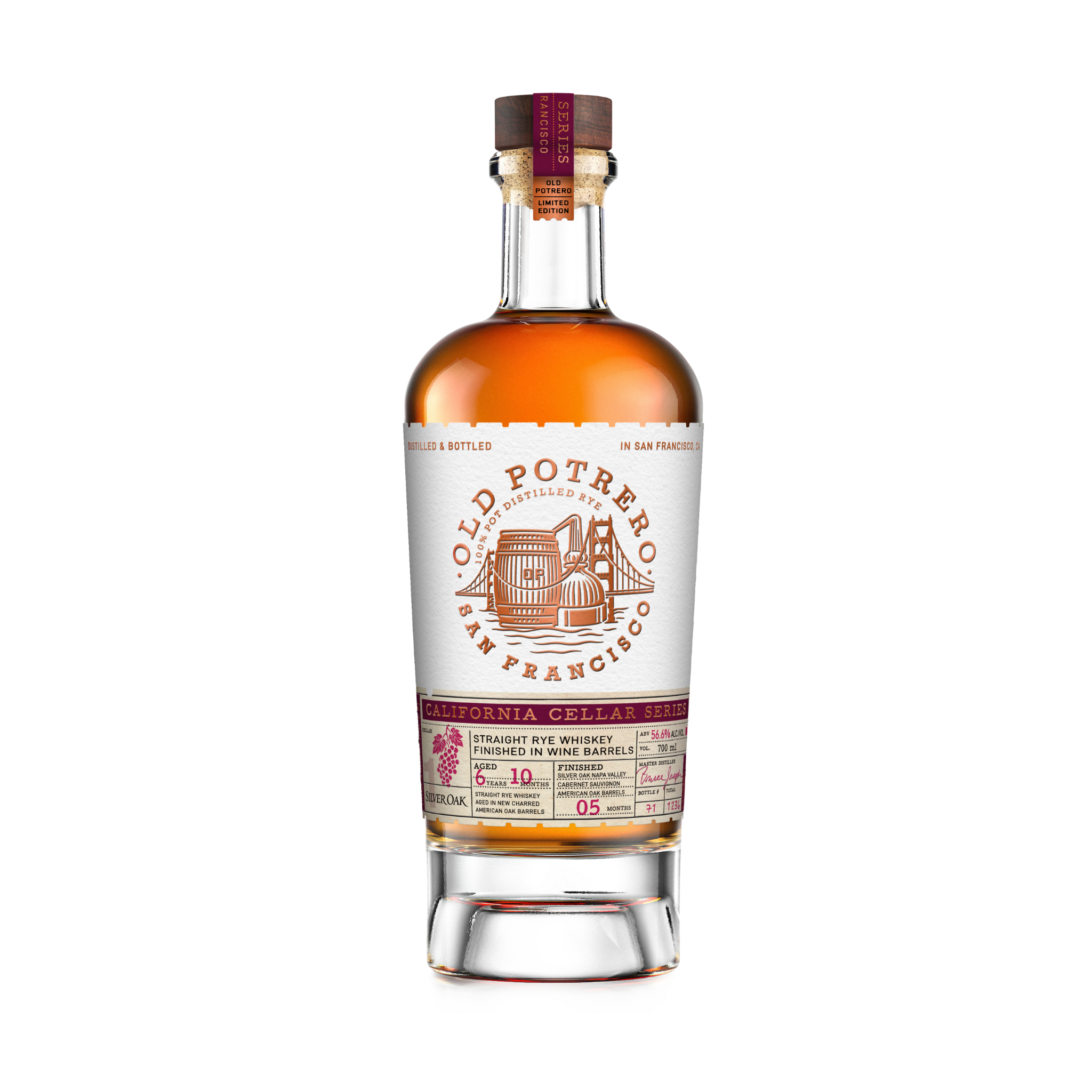 Old Potrero California Cellar Series #01 Silver Oak Finish