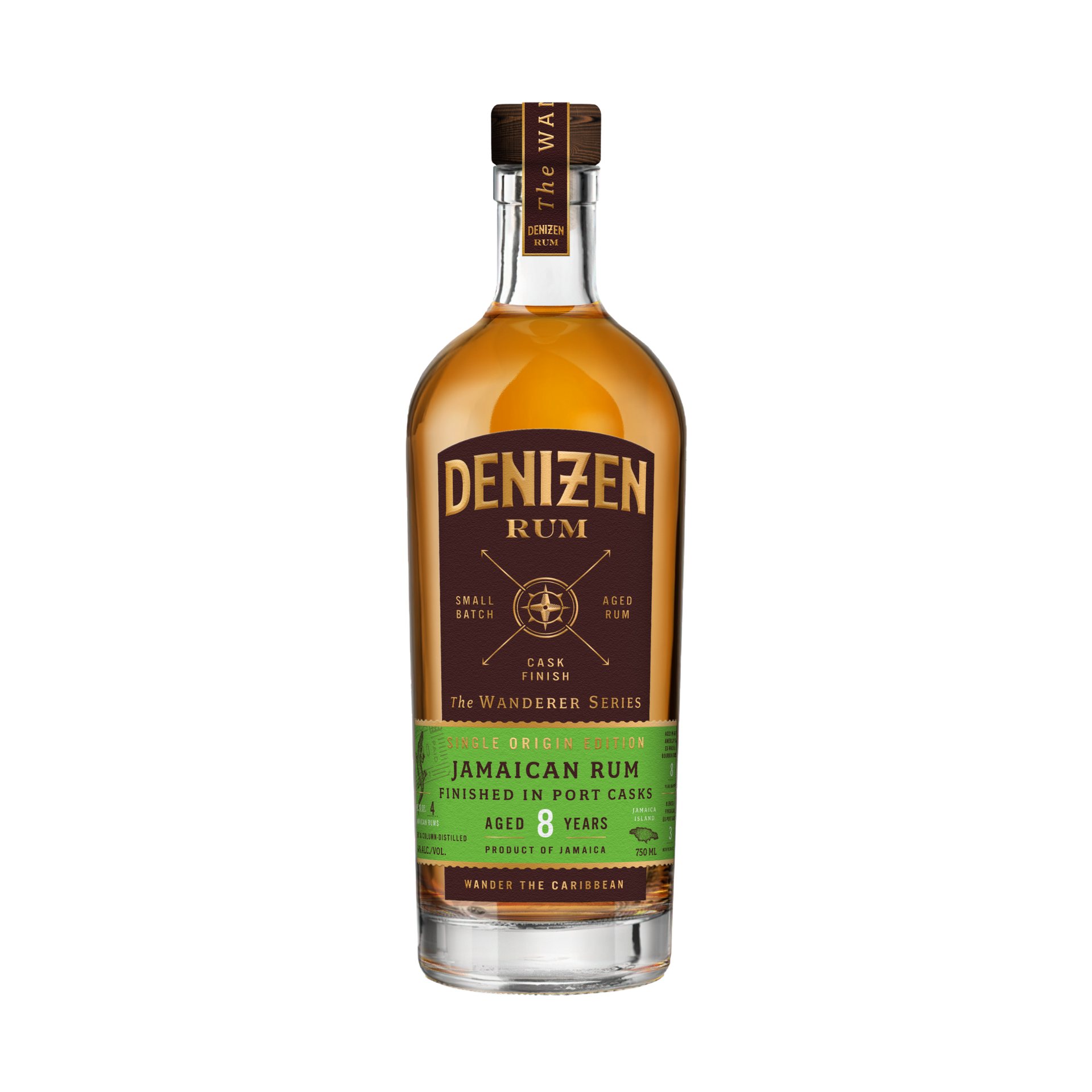 Denizen the Wanderer Series: Jamaican 8 YO Port Finish Rum