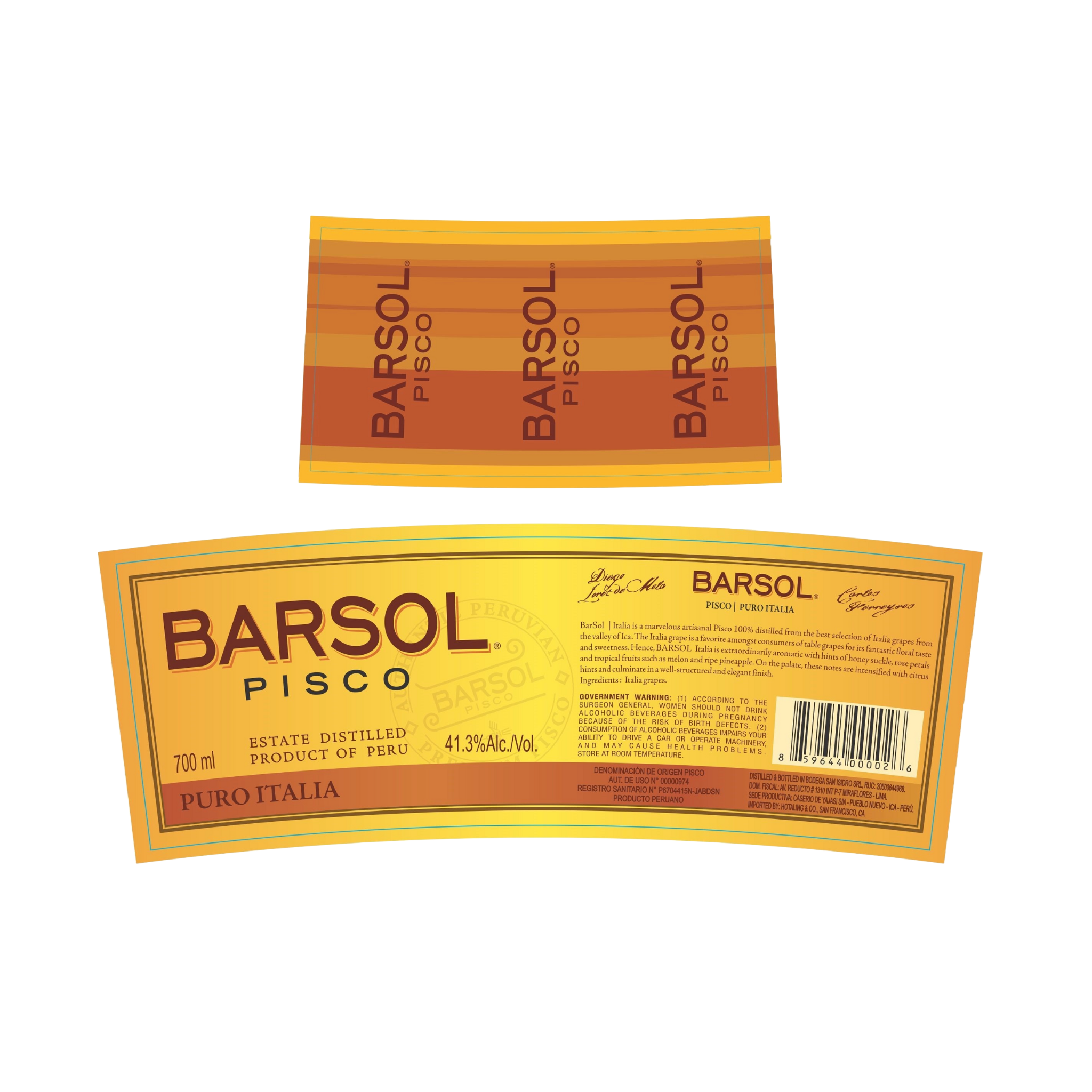 Barsol Puro Italia Pisco