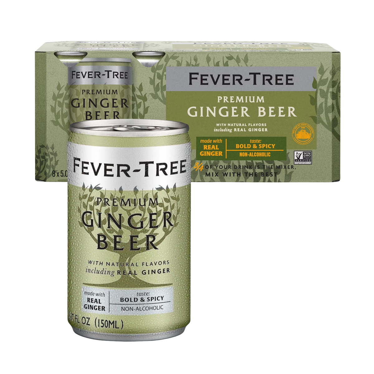 Fever-Tree Premium Ginger Beer 8-Pack Cans