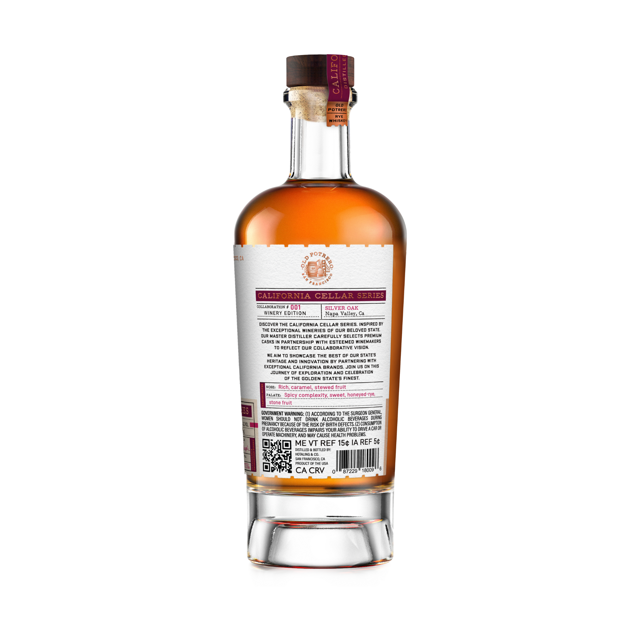 Old Potrero California Cellar Series #01 Silver Oak Finish